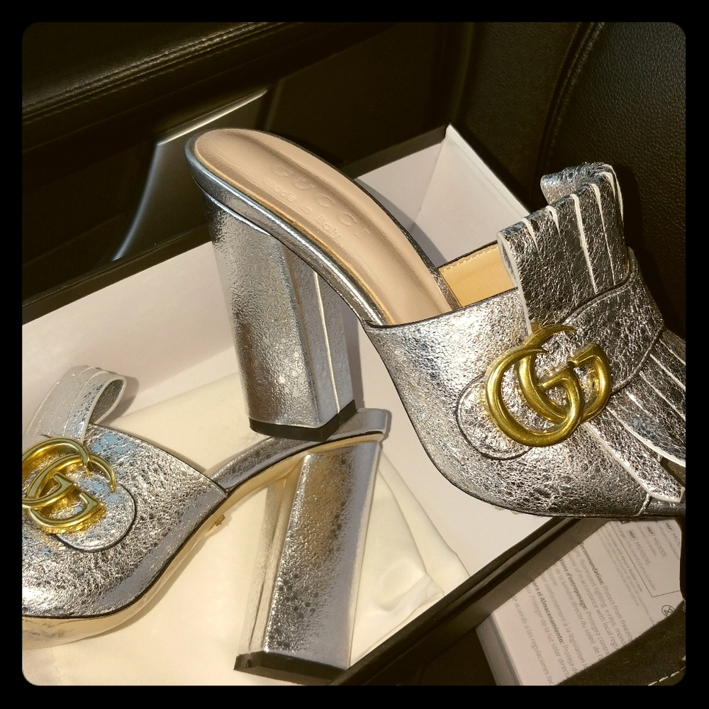 Gucci Marmount slip on mules / Cross posted